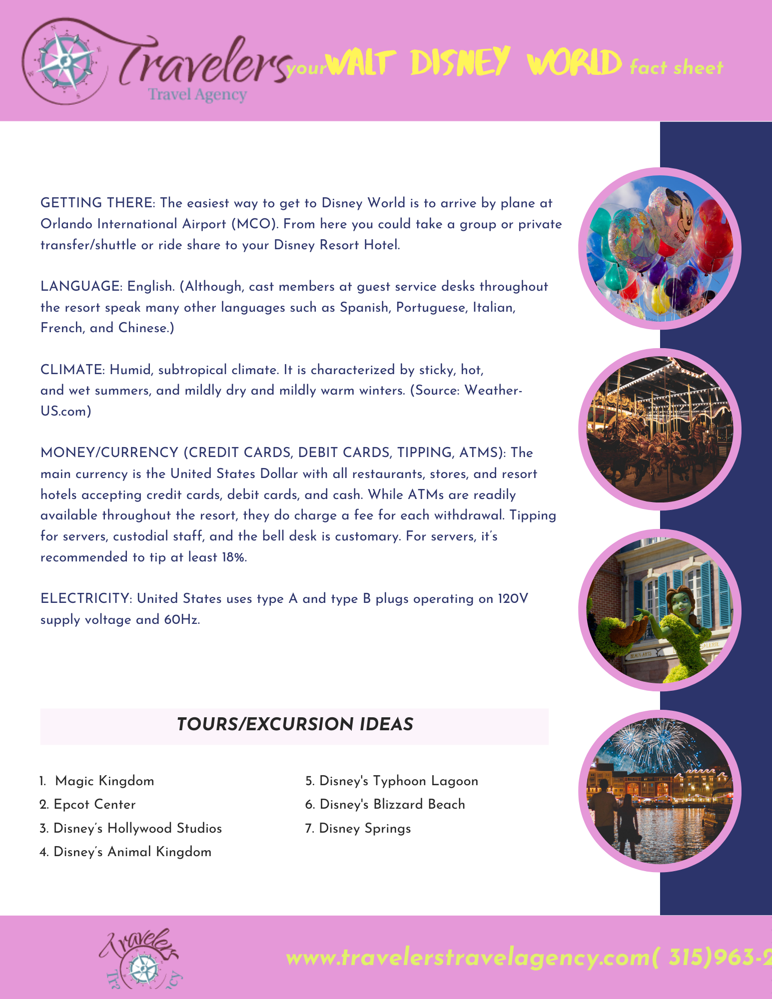 Disney Travel List