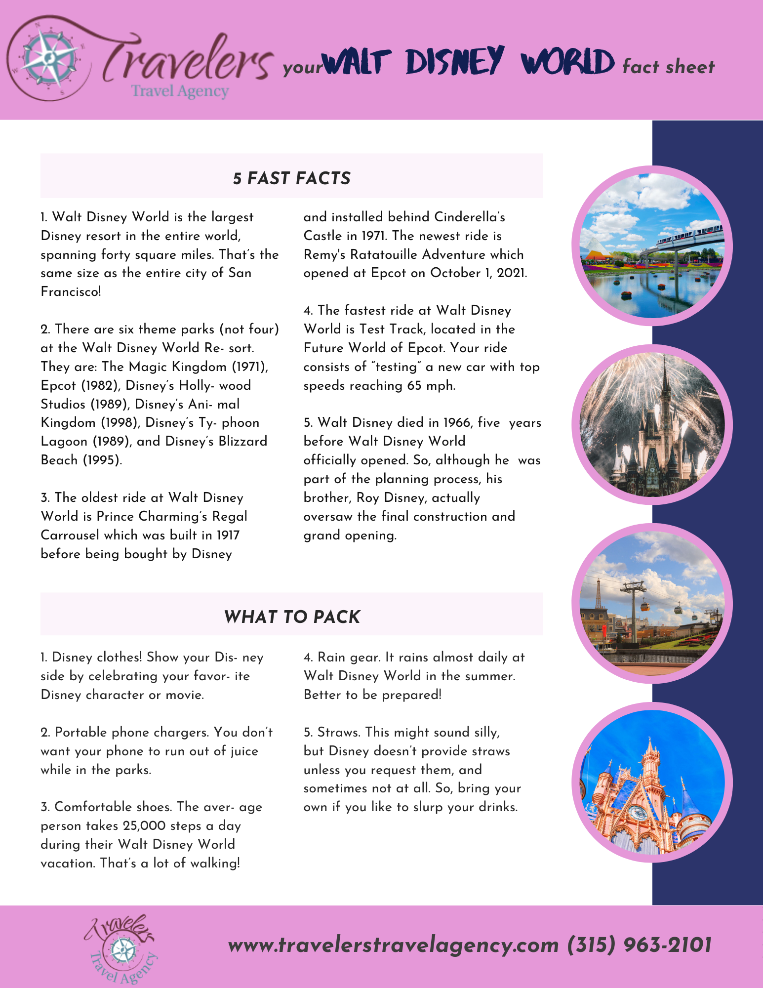 Disney Travel List